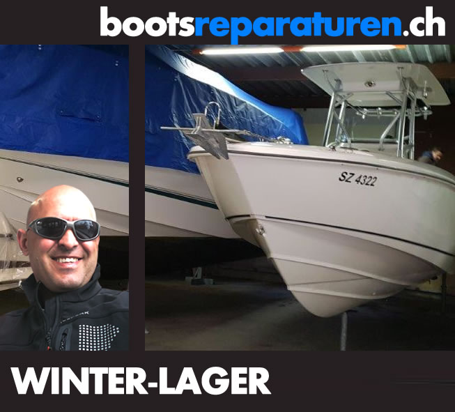Boot Lagerung Winter Winterlage Boote Zürich Schweiz